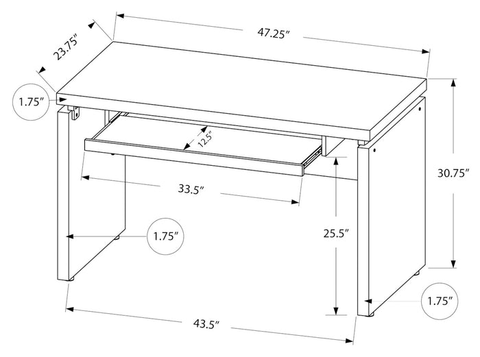 VELTORIX™ – MODERN COMPUTER OFFICE DESK – I 7439